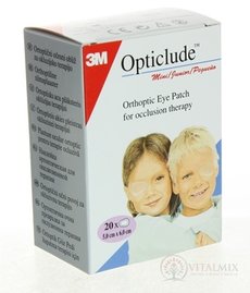 3M Opticlude Standard Mini Oční náplast 5x6 cm, ortoptické, k léčbě strabismu 1x20 ks